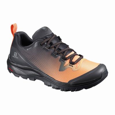 Női Salomon VAYA GORE-TEX Túracipő SA9673418 Fekete/Narancssárga